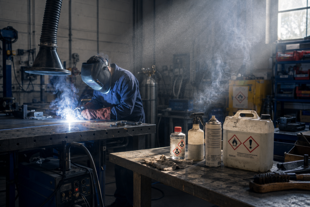 Hazardous substances at work: dust, fumes and chemicals